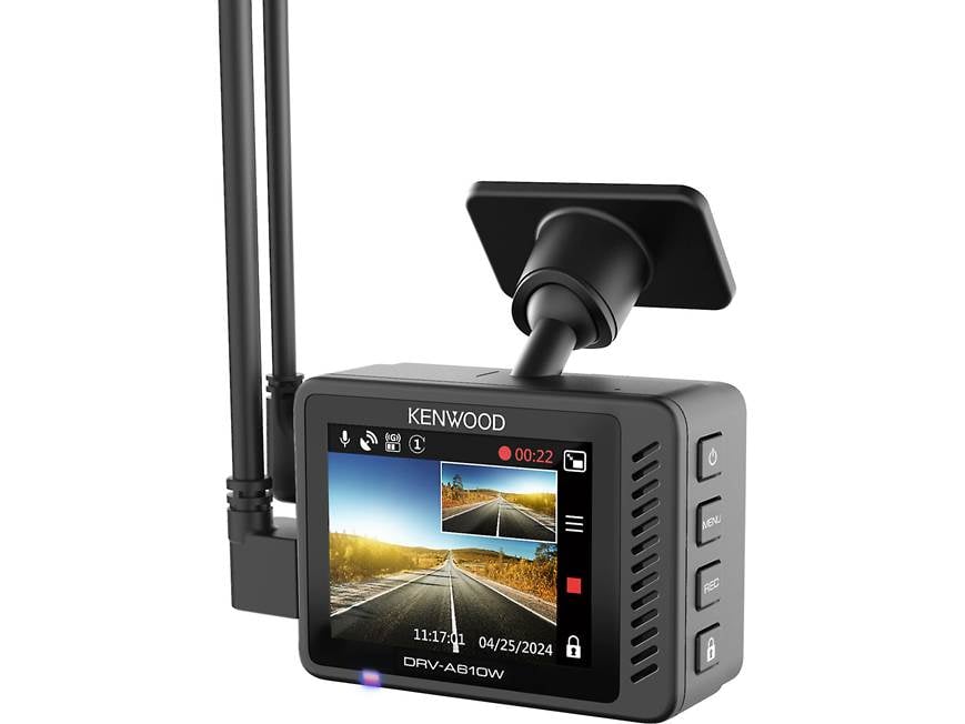 Kenwood DRV-A610WDP Dual camera system — compact 4K HD dash camera
