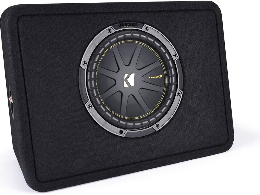 Kicker 50TCWC102 Truck-style 2-ohm ported enclosure with 10