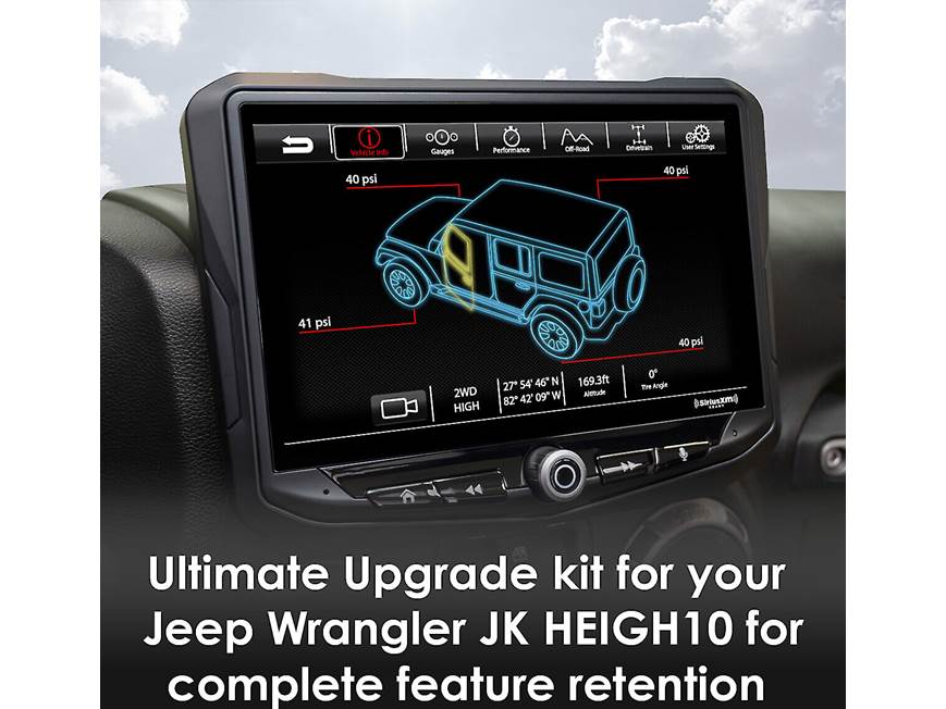 Stinger RB10JK11K Jeep Package HEIGH10 digital multimedia receiver