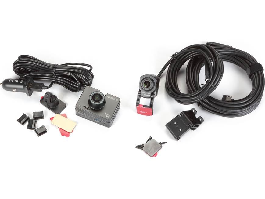 Kenwood DRV-A610WDP Dual camera system — compact 4K HD dash camera