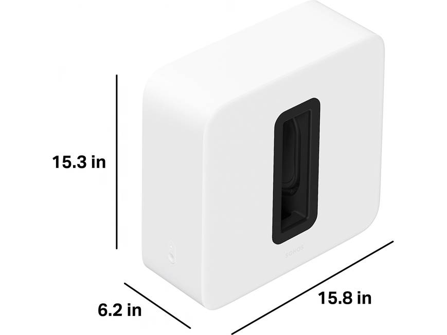 Sonos Sub 4 (White) Wireless subwoofer for compatible Sonos