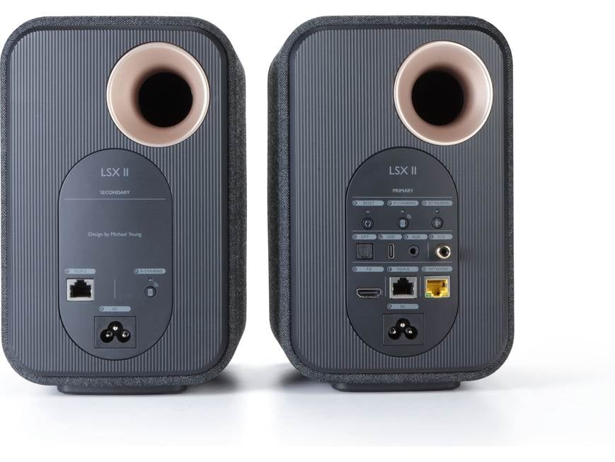 KEF LSX II (Carbon Black, Fabric) Powered speakers with Wi-Fi
