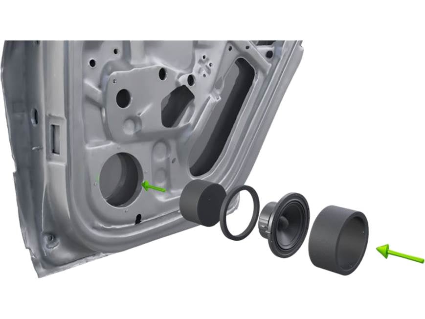 Stinger Roadkill RKFR69 FAST Rings 6-piece foam baffle kit