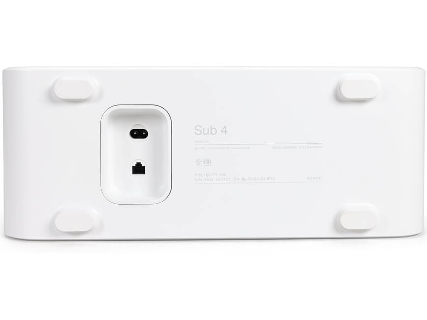 Sonos Sub 4 (White) Wireless subwoofer for compatible Sonos