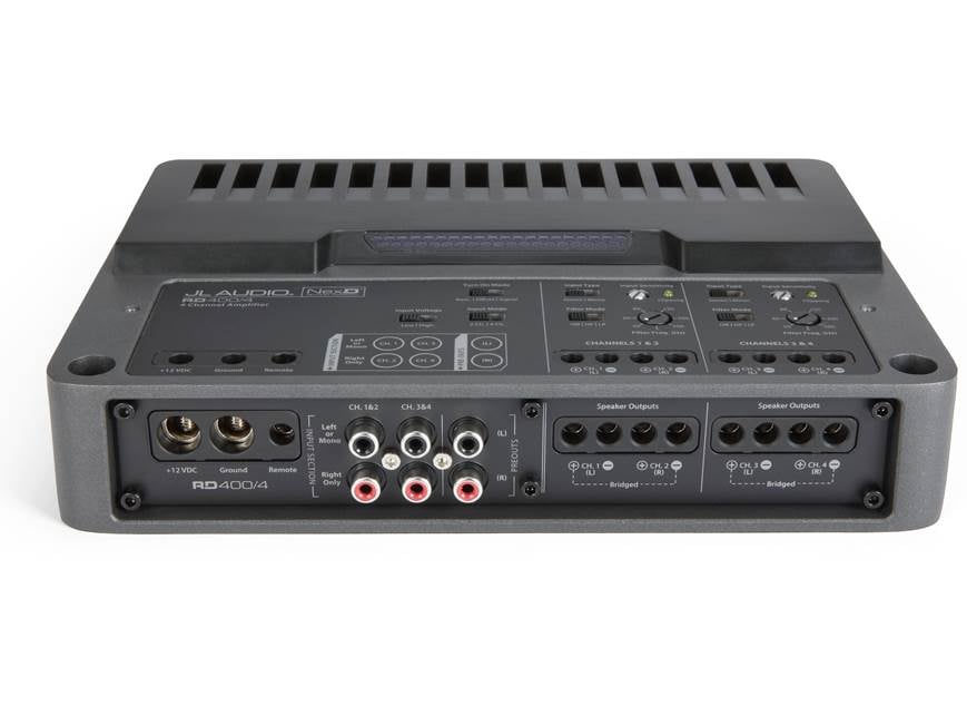 JL Audio RD400/4 4-channel car amplifier — 75 watts RMS x 4 at
