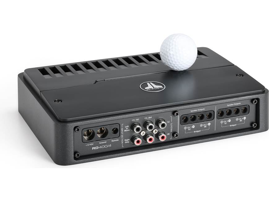 JL Audio RD400/4 4-channel car amplifier — 75 watts RMS x 4 at