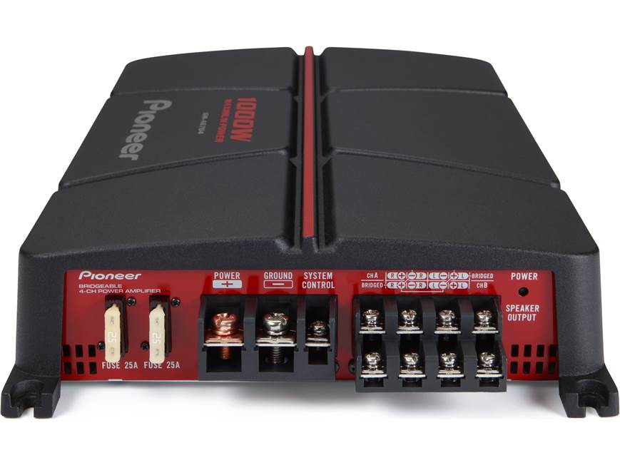 Pioneer GM-A6704 4-channel car amplifier — 60 watts RMS x 4 at