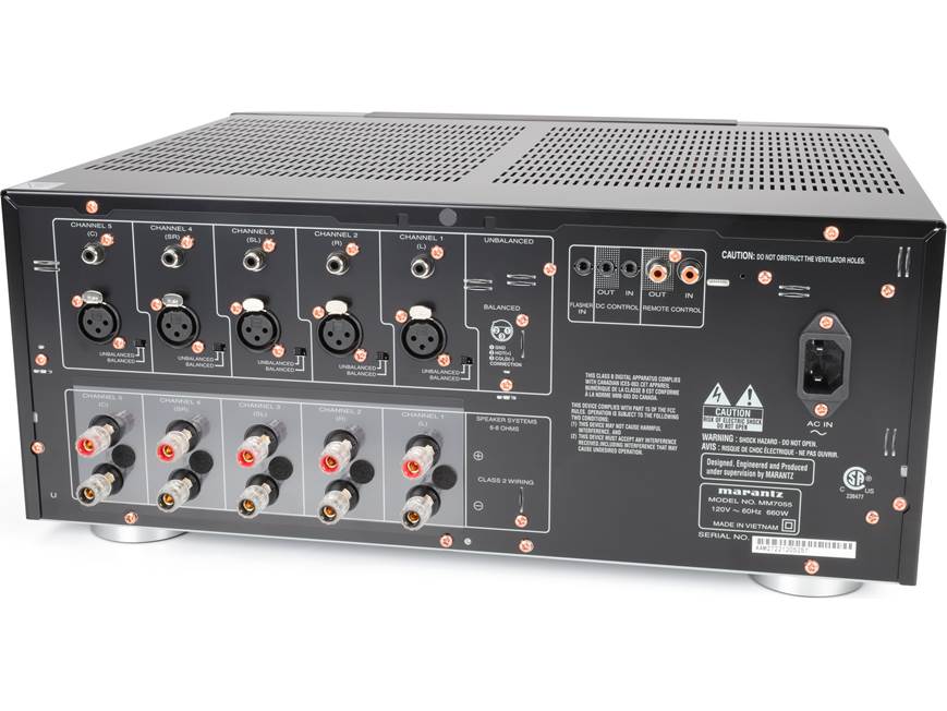 Marantz MM7055 5-channel power amplifier at Crutchfield Canada
