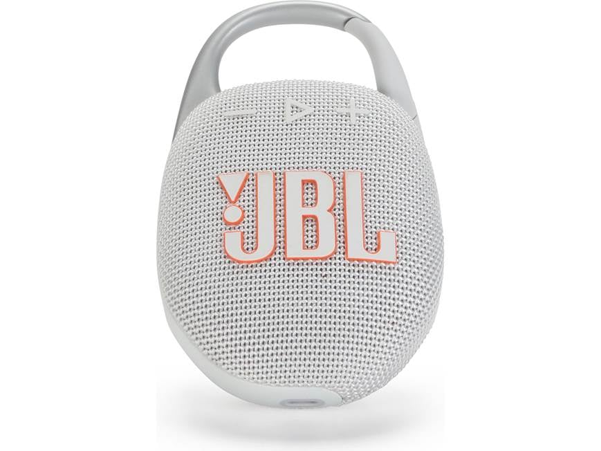 JBL Clip 5 (White) Waterproof and dustproof portable Bluetooth