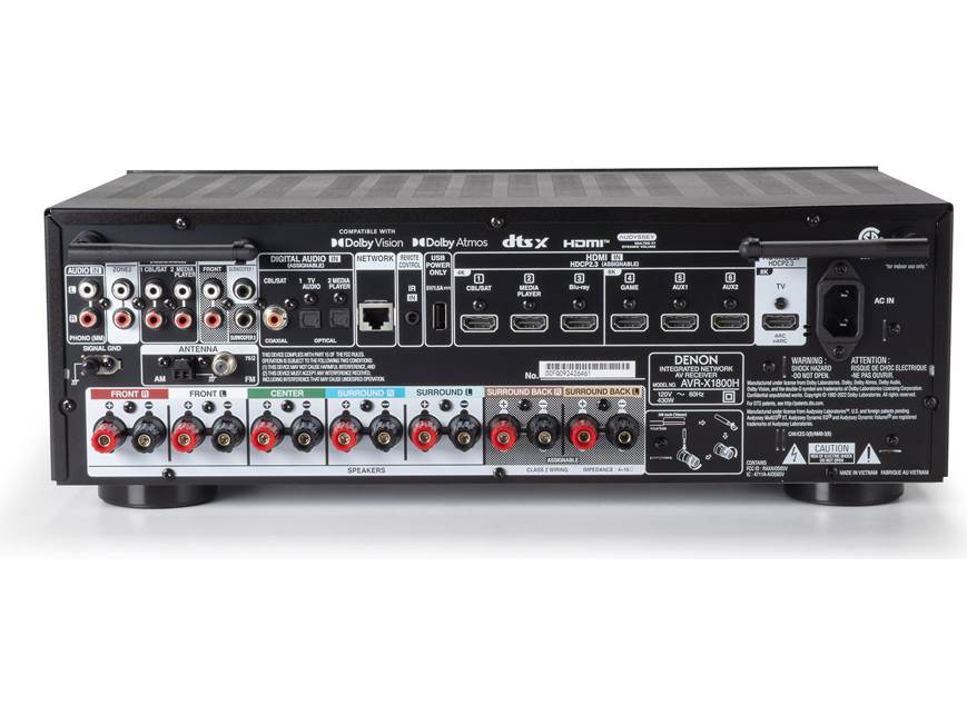 【美品】　DENON AVR-X1800H Denon AVR-X1800H 7.2-channel home theatre receiver with Dolby