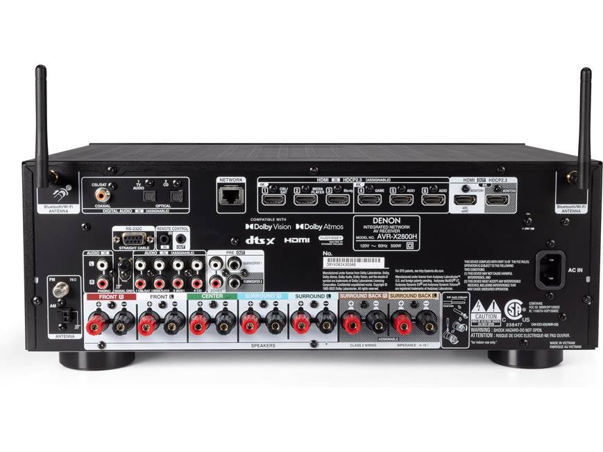 アンプ DENON AV-X2800 Denon AVR-X2800H AV receiver review: a higher price, but better