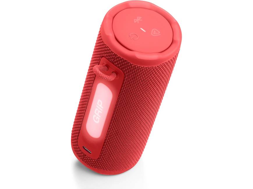 JBL Grip (Red) Waterproof portable Bluetooth® speaker with ambient