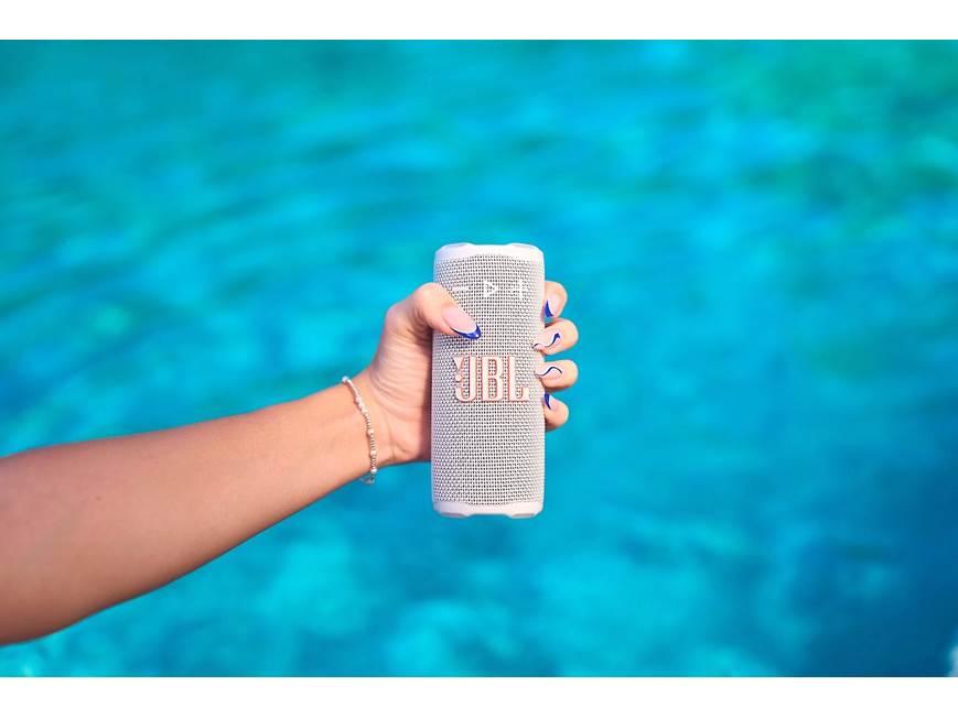 JBL Grip (White) Waterproof portable Bluetooth® speaker with