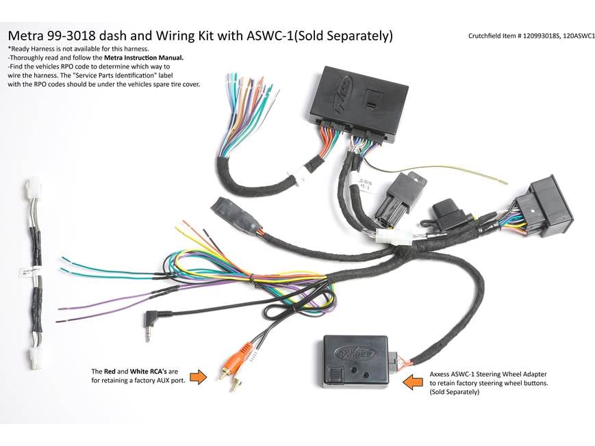 DASH様用Cartreader Metra 99-3018 Dash and Wiring Kit (Silver) Install and connect a