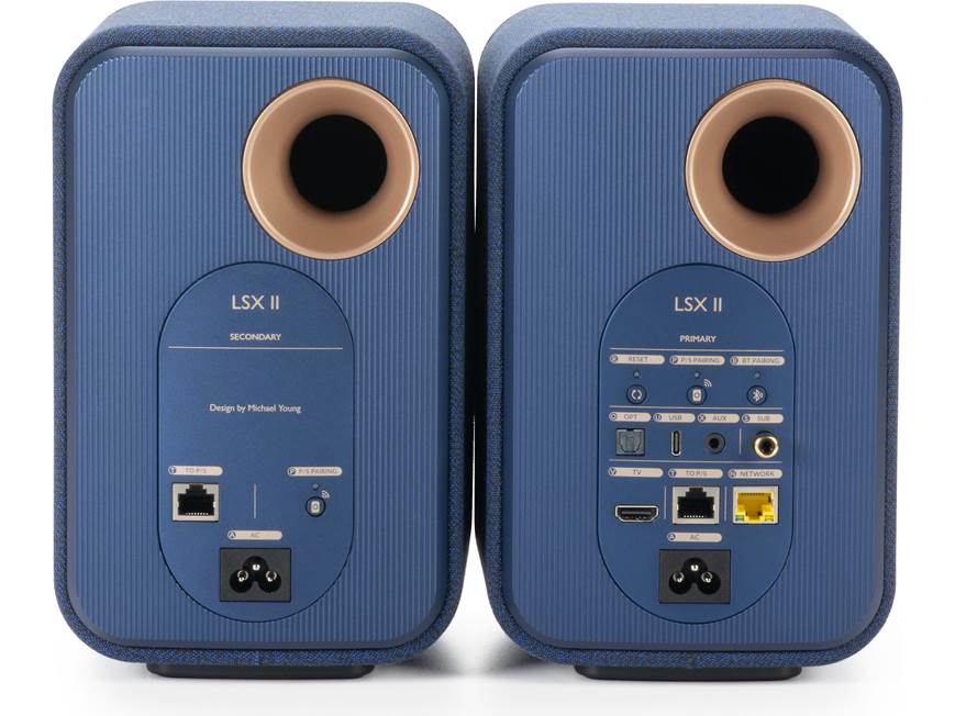 【新品 未開梱】KEF LSXII BLUE [ハイレゾ /Wi-Fi] KEF LSX II (Cobalt Blue, Fabric) Powered speakers with Wi-Fi