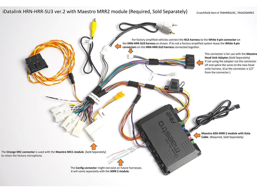 iDatalink HRN-HRR-SU3 Vehicle-specific Harness ( ADS-MRR or ADS