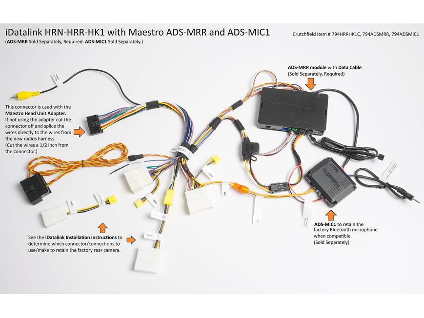 iDatalink HRN-HRR-HK1 Vehicle-specific Harness ( ADS-MRR or ADS