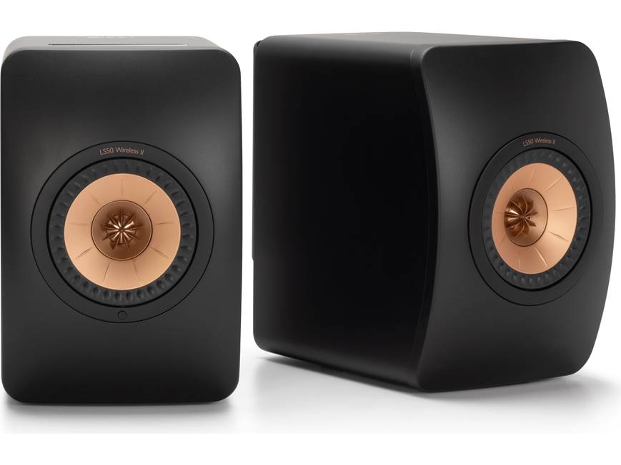 スピーカー・ウーファー KEF LS50 WIRELESS II CARBON BLACK KEF LS50 Wireless II (Carbon Black) Powered stereo speakers with