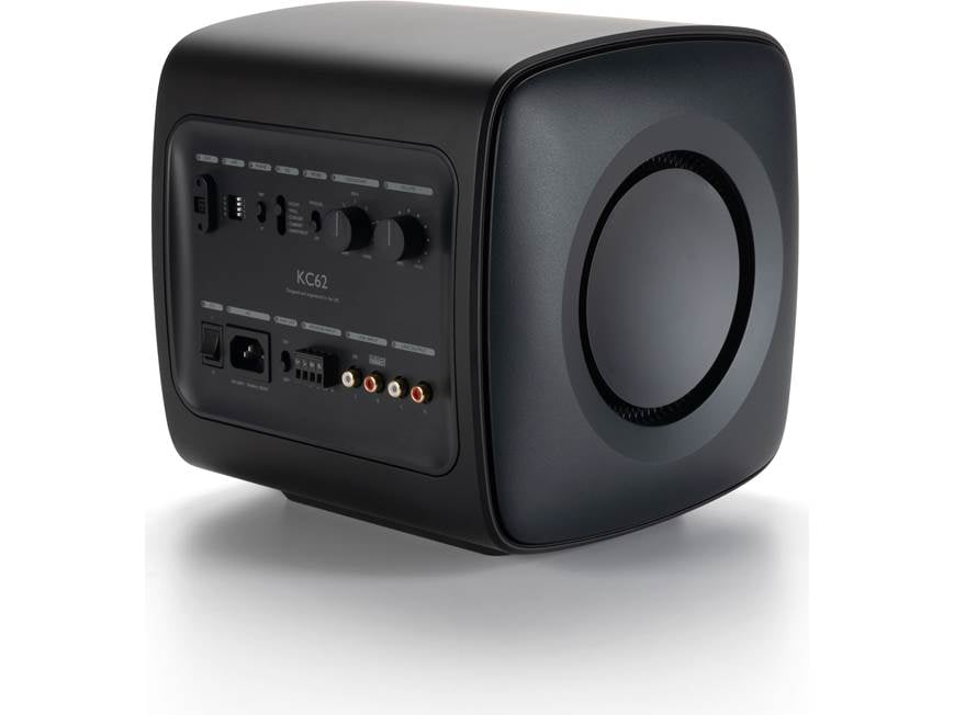 KEF KC62 サブウーファー ブラック KEF KC62 (Carbon Black) Compact powered subwoofer with digital