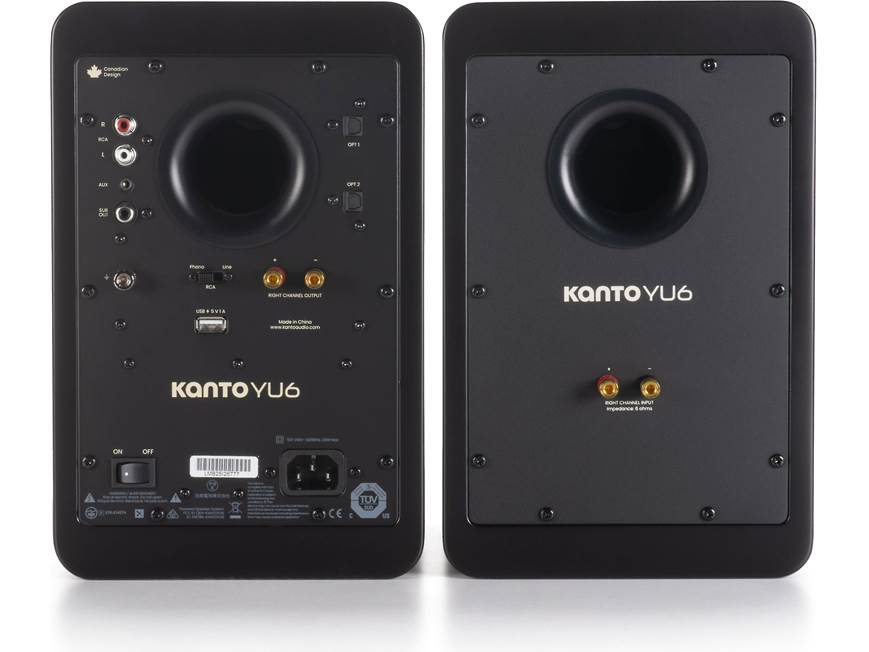 Kanto YU6 (Matte Black) Powered stereo speakers with Bluetooth