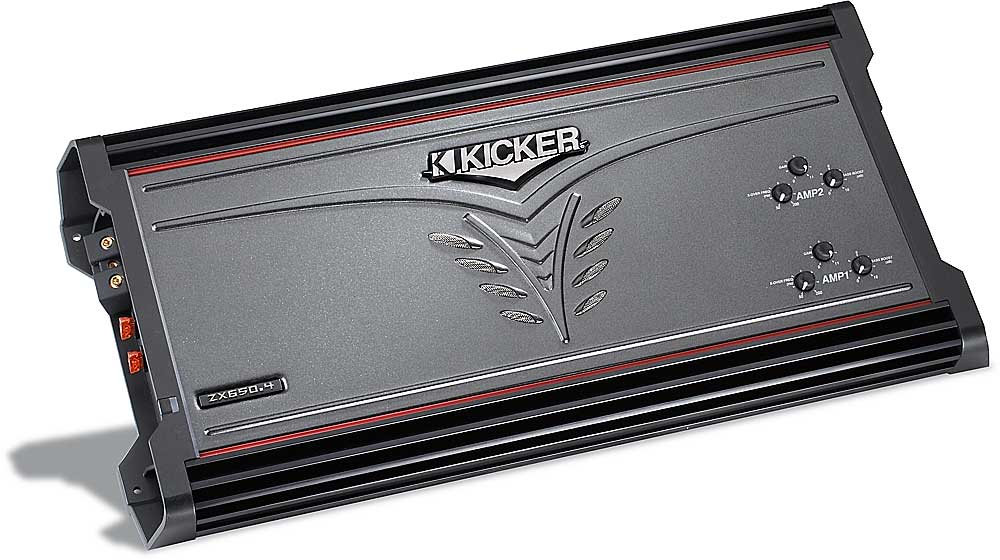 Customer Reviews: Kicker ZX650.4 4-channel car amplifier 120 watts