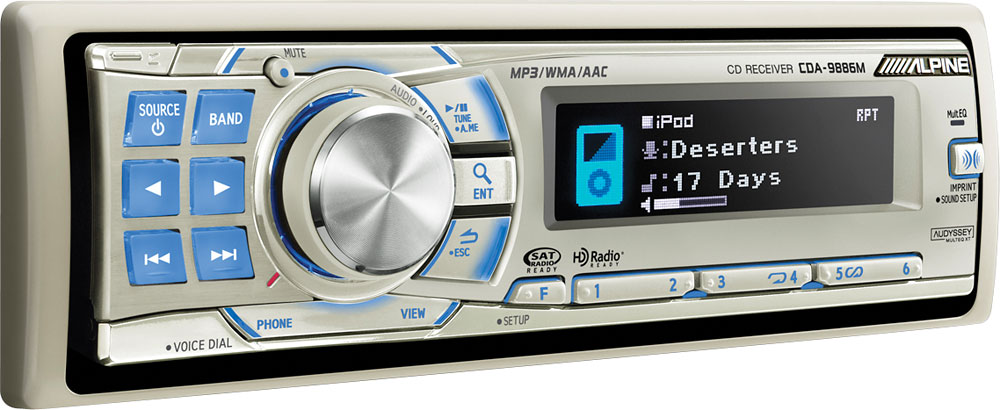 Customer Reviews: Alpine CDA-9886M Marine CD receiver with USB