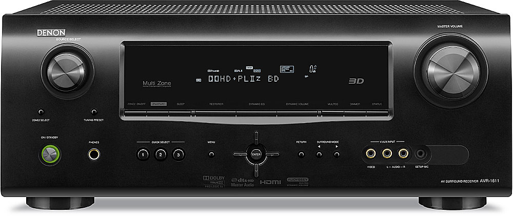 DENON AVアンプ ブラックAVR-1611 Customer Reviews: Denon AVR-1611 Home theatre receiver with 3D
