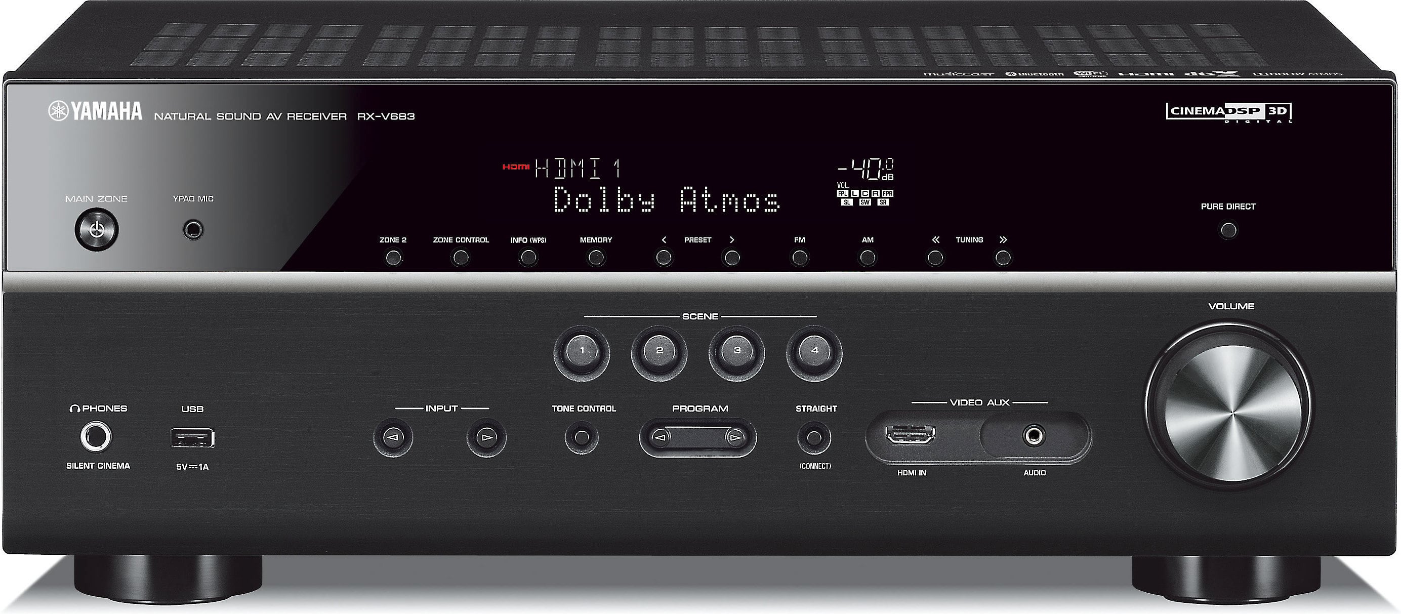 オーディオ Customer Reviews: Yamaha RX-V683 7.2-channel home theatre receiver