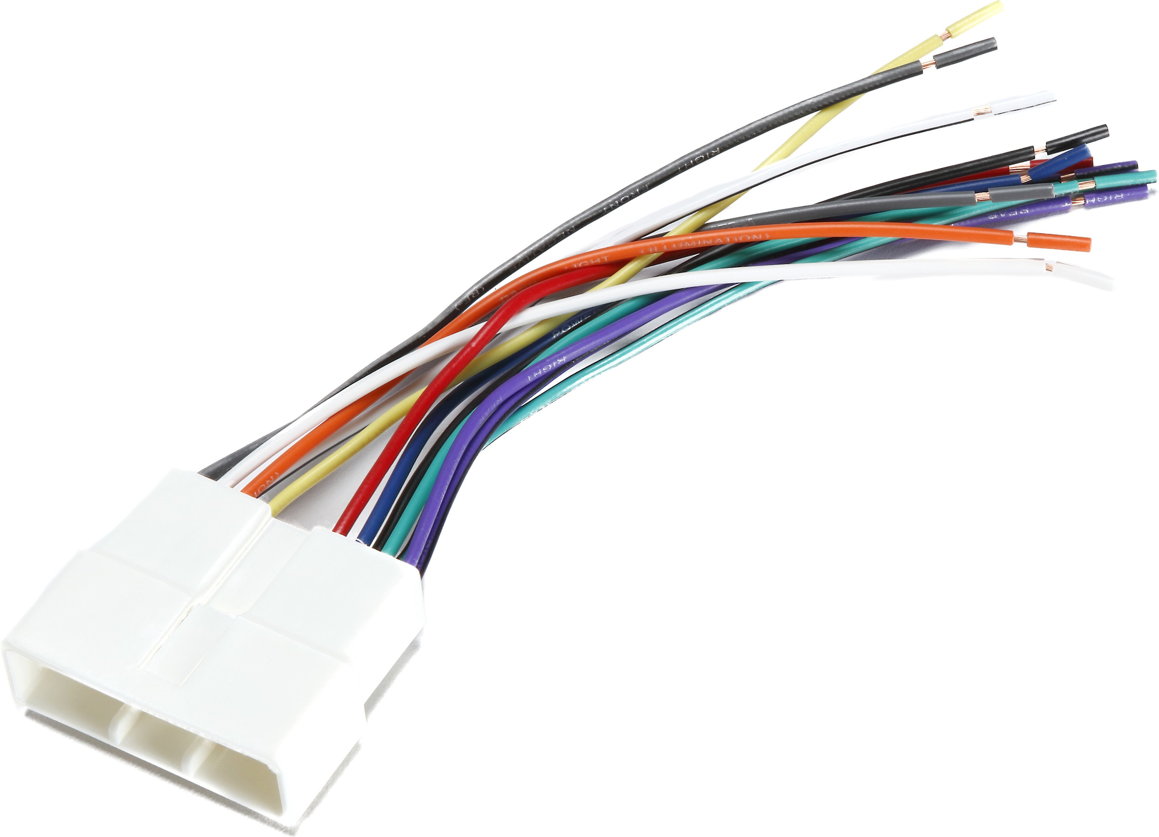 scosche ha02b receiver wiring harness connect a new car stereo inscosche ha02b receiver wiring harness connect a new car stereo in select 1986 98 acura, honda, and isuzu vehicles at crutchfield canada