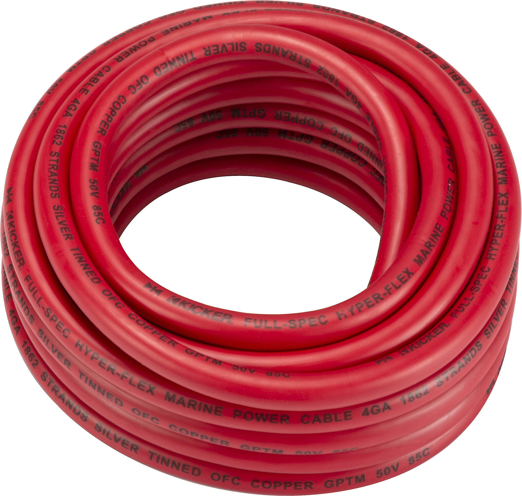 Customer Reviews: Kicker 47KMWPR420 (4-gauge) Marine-grade red power ...
